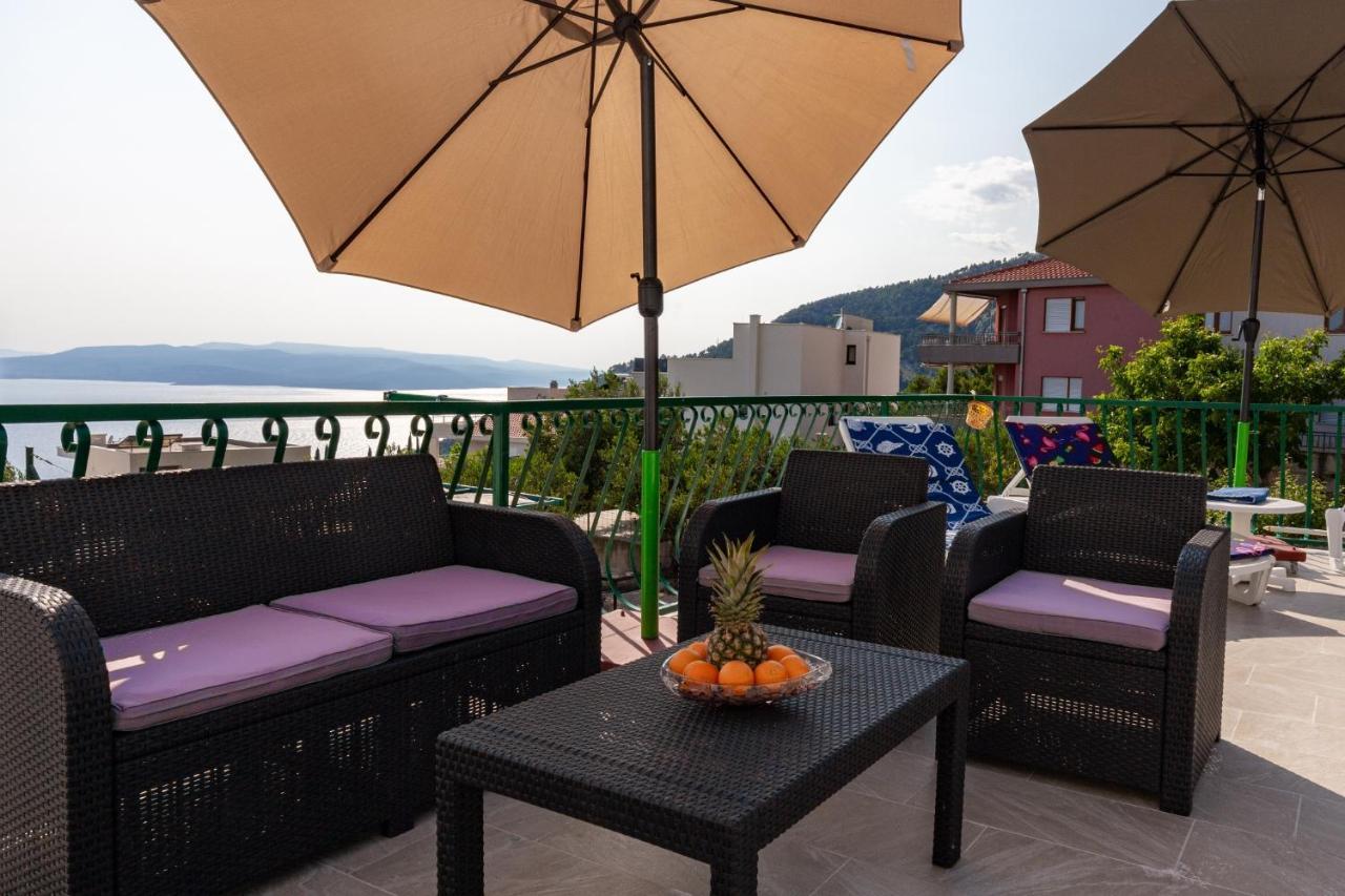 Navis Sea View Apartment With Pool Makarska Exteriör bild