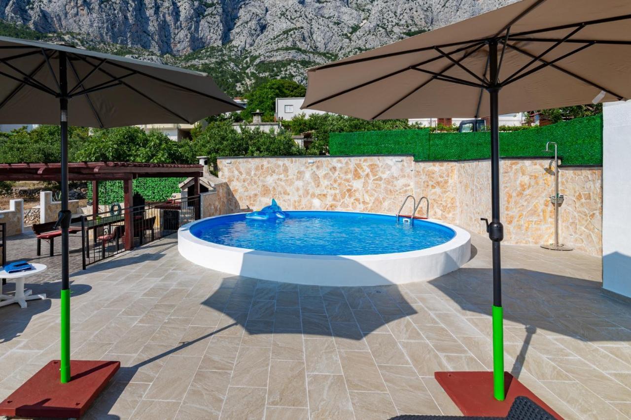 Navis Sea View Apartment With Pool Makarska Exteriör bild