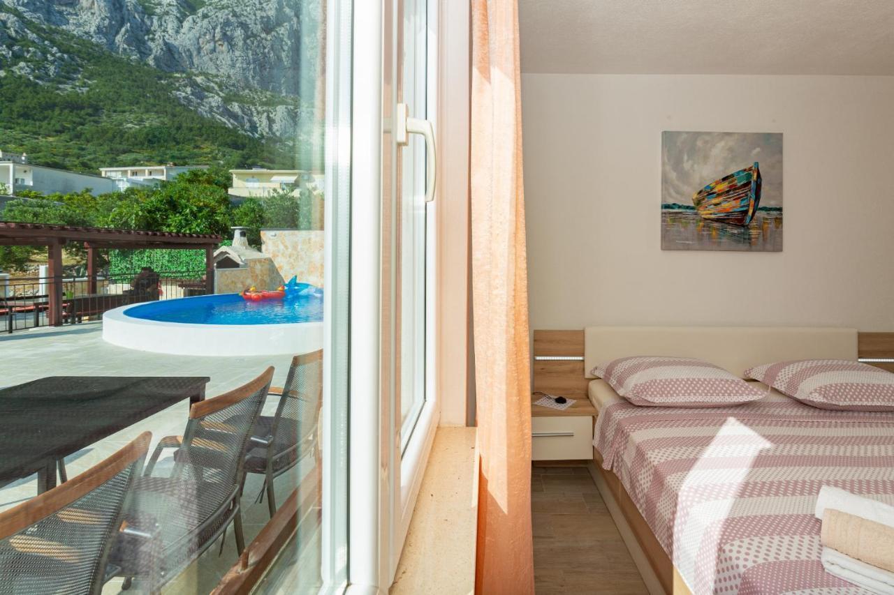 Navis Sea View Apartment With Pool Makarska Exteriör bild
